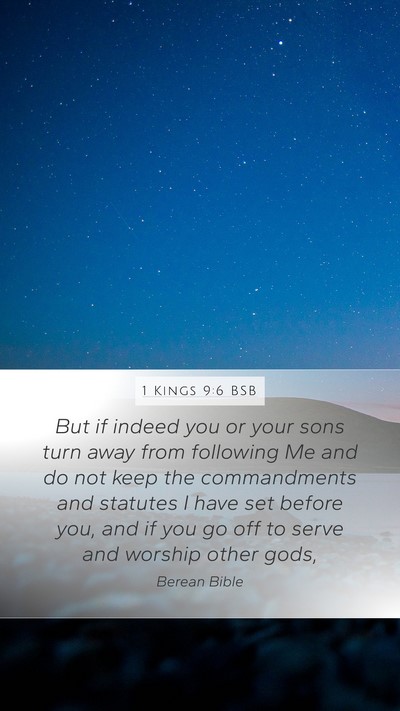 1 Kings 9:6 BSB Bible Verse Image