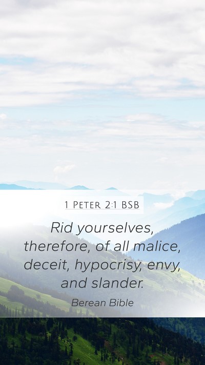 1 Peter 2:1 BSB Bible Verse Image