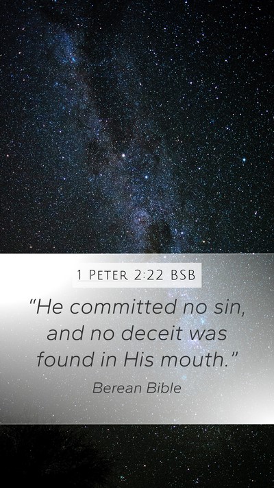 1 Peter 2:22 BSB Bible Verse Image