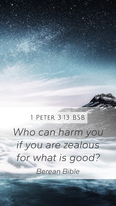 1 Peter 3:13 BSB Bible Verse Image