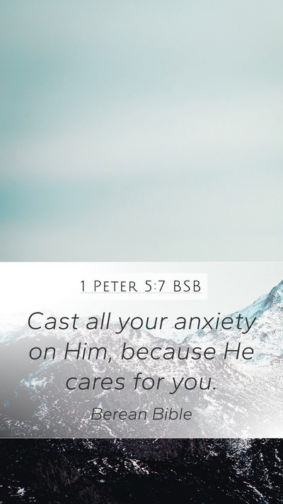 1 Peter 5:7 BSB Bible Verse Image