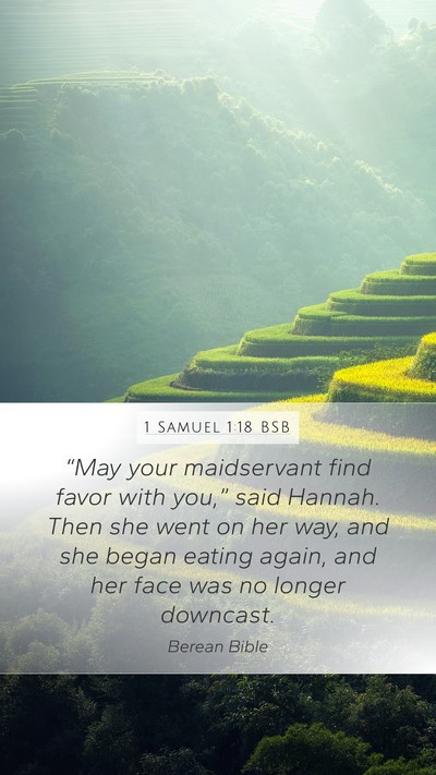 1 Samuel 1:18 BSB Bible Verse Image