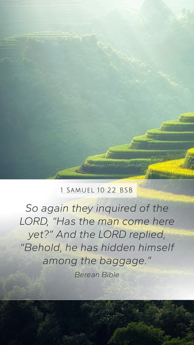 1 Samuel 10:22 BSB Bible Verse Image
