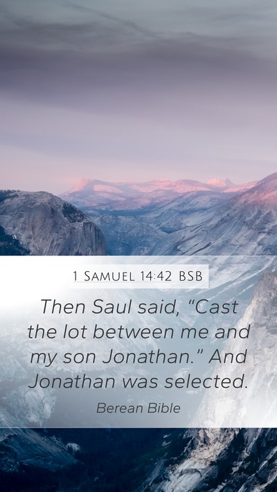 1 Samuel 14:42 BSB Bible Verse Image