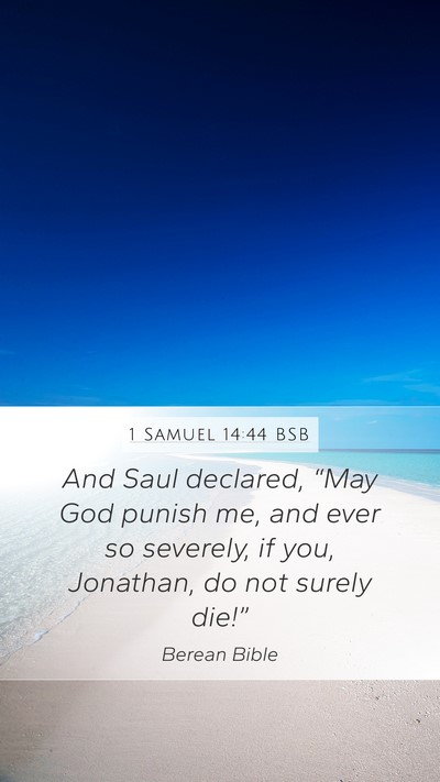 1 Samuel 14:44 BSB Bible Verse Image