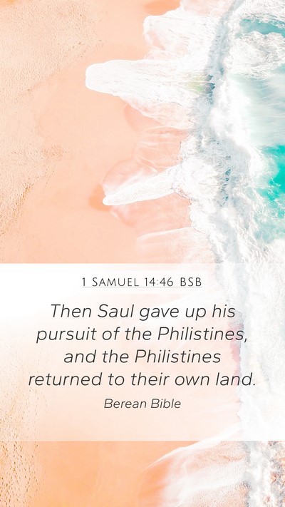 1 Samuel 14:46 BSB Bible Verse Image