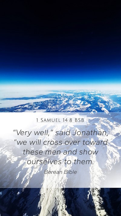 1 Samuel 14:8 BSB Bible Verse Image