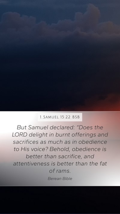 1 Samuel 15:22 BSB Bible Verse Image