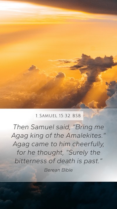 1 Samuel 15:32 BSB Bible Verse Image