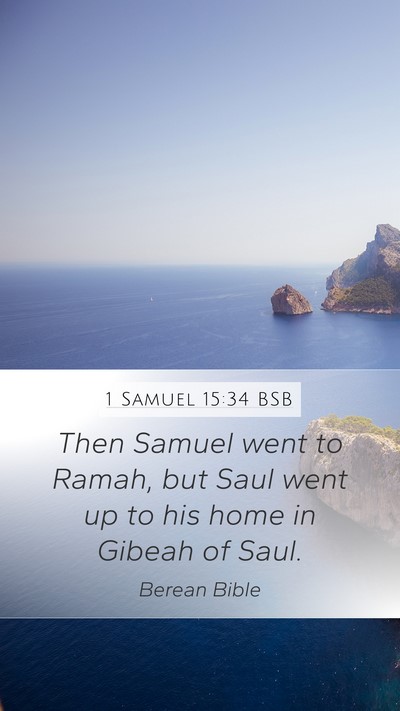 1 Samuel 15:34 BSB Bible Verse Image