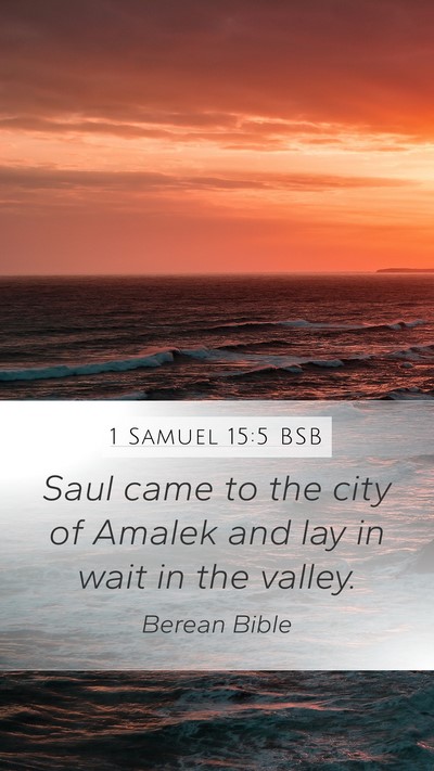 1 Samuel 15:5 BSB Bible Verse Image