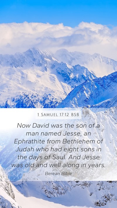 1 Samuel 17:12 BSB Bible Verse Image