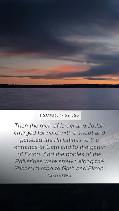 1 Samuel 17:52 BSB Bible Verse Image