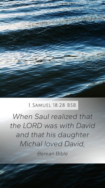 1 Samuel 18:28 BSB Bible Verse Image