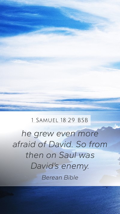 1 Samuel 18:29 BSB Bible Verse Image