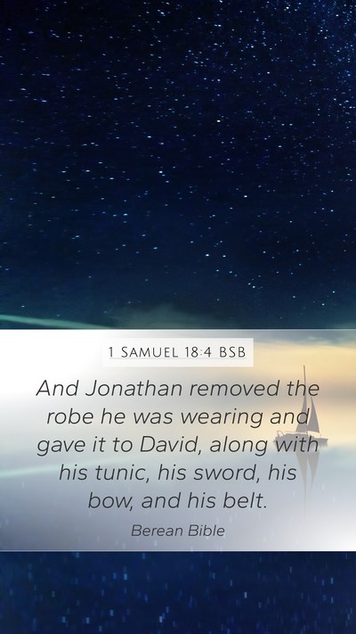 1 Samuel 18:4 BSB Bible Verse Image