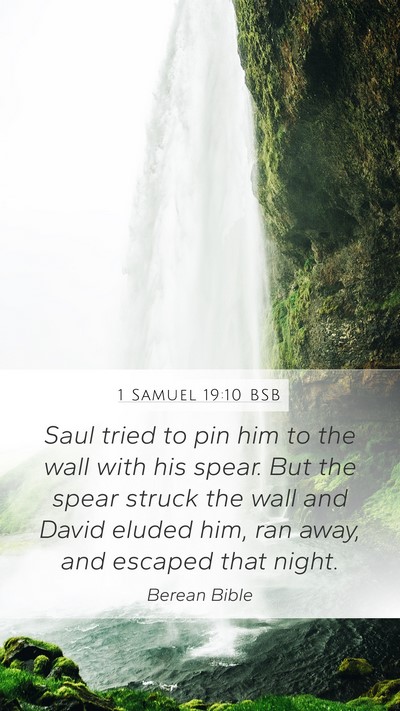 1 Samuel 19:10 BSB Bible Verse Image