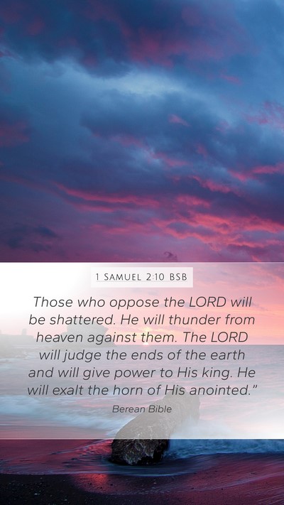 1 Samuel 2:10 BSB Bible Verse Image