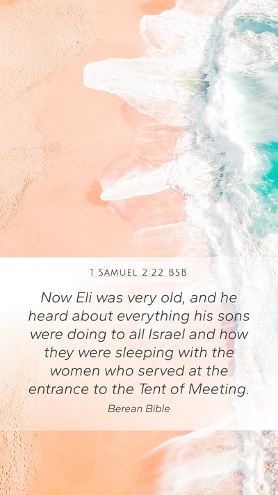 1 Samuel 2:22 BSB Bible Verse Image