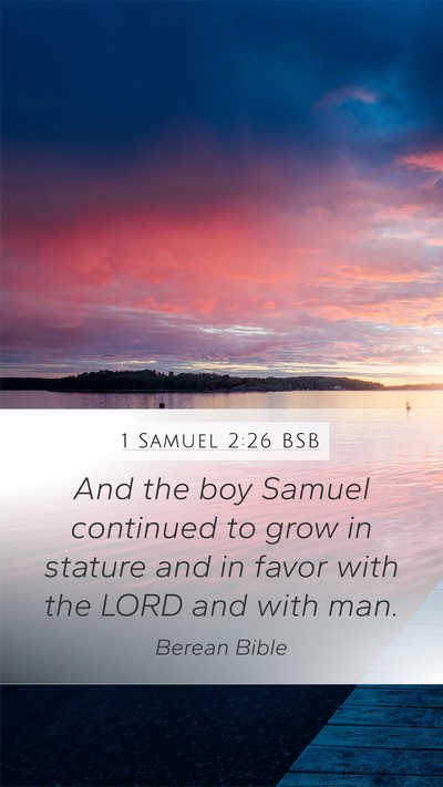 1 Samuel 2:26 BSB Bible Verse Image