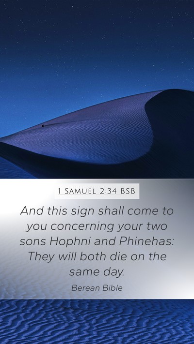 1 Samuel 2:34 BSB Bible Verse Image
