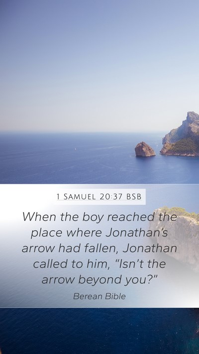 1 Samuel 20:37 BSB Bible Verse Image