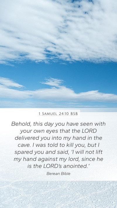 1 Samuel 24:10 BSB Bible Verse Image