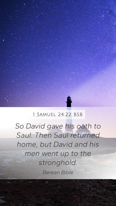 1 Samuel 24:22 BSB Bible Verse Image