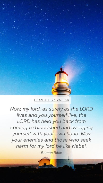1 Samuel 25:26 BSB Bible Verse Image