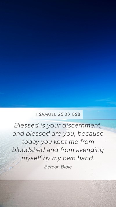 1 Samuel 25:33 BSB Bible Verse Image
