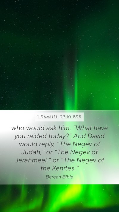 1 Samuel 27:10 BSB Bible Verse Image