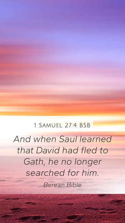 1 Samuel 27:4 BSB Bible Verse Image