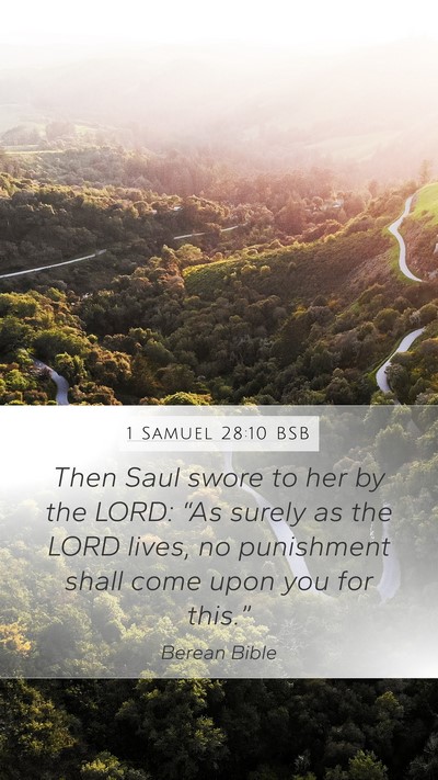 1 Samuel 28:10 BSB Bible Verse Image