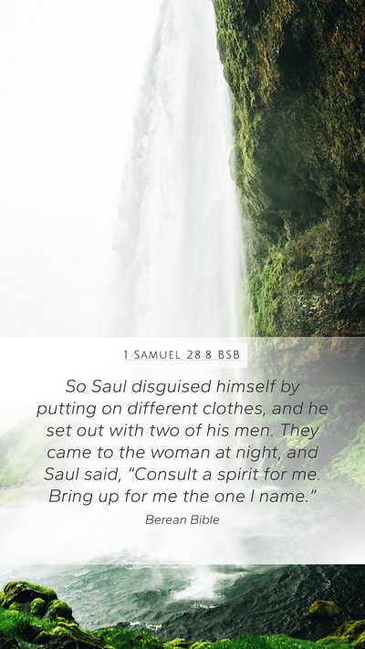 1 Samuel 28:8 BSB Bible Verse Image