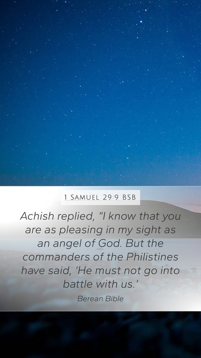 1 Samuel 29:9 BSB Bible Verse Image