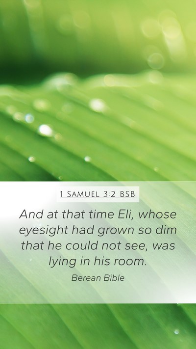 1 Samuel 3:2 BSB Bible Verse Image