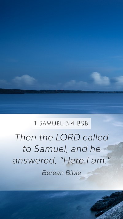 1 Samuel 3:4 BSB Bible Verse Image