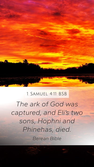 1 Samuel 4:11 BSB Bible Verse Image