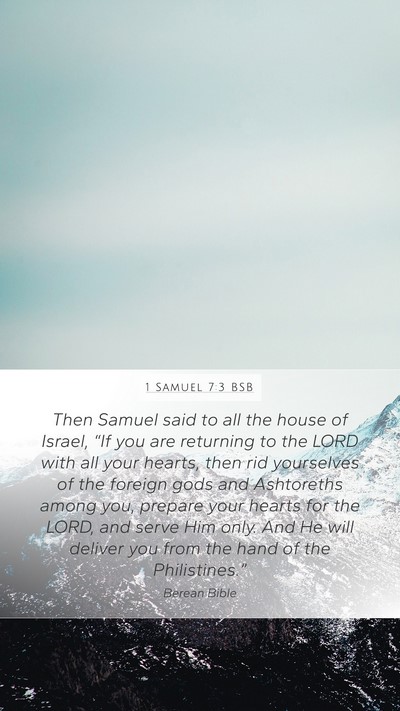 1 Samuel 7:3 BSB Bible Verse Image