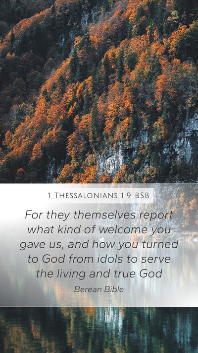 1 Thessalonians 1:9 BSB Bible Verse Image