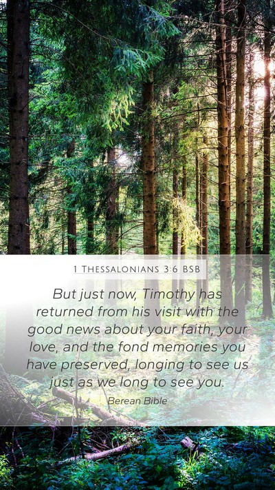 1 Thessalonians 3:6 BSB Bible Verse Image