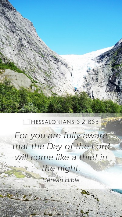 1 Thessalonians 5:2 BSB Bible Verse Image