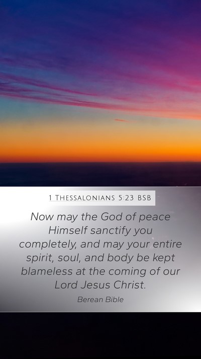 1 Thessalonians 5:23 BSB Bible Verse Image