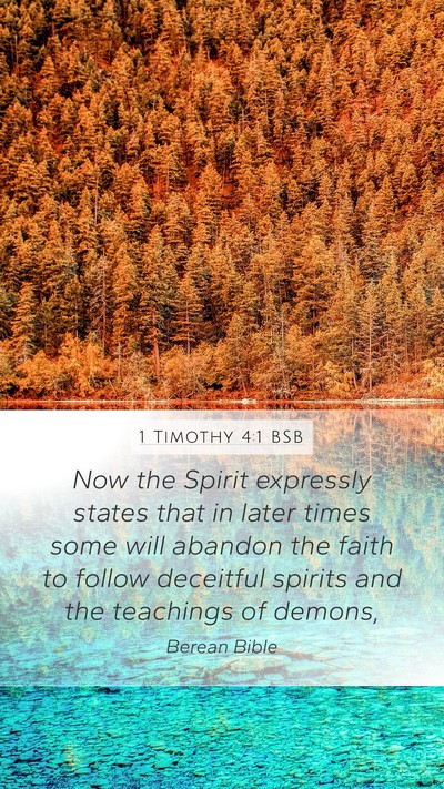 1 Timothy 4:1 BSB Bible Verse Image