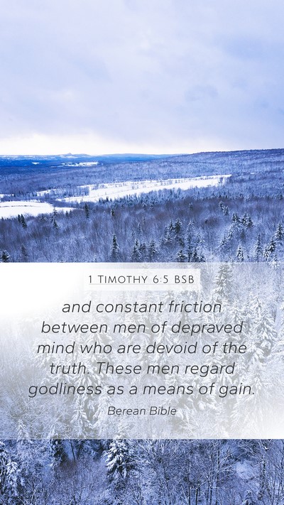 1 Timothy 6:5 BSB Bible Verse Image