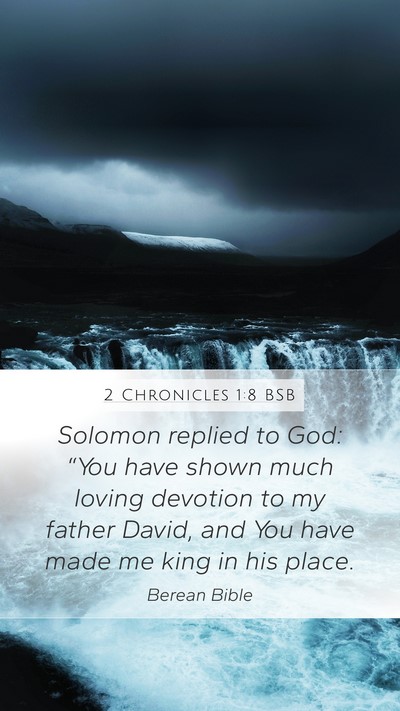 2 Chronicles 1:8 BSB Bible Verse Image