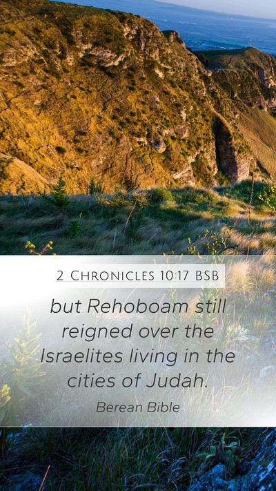 2 Chronicles 10:17 BSB Bible Verse Image