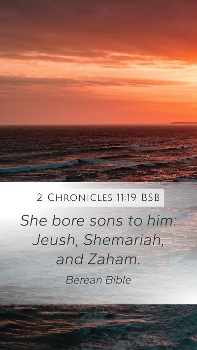 2 Chronicles 11:19 BSB Bible Verse Image