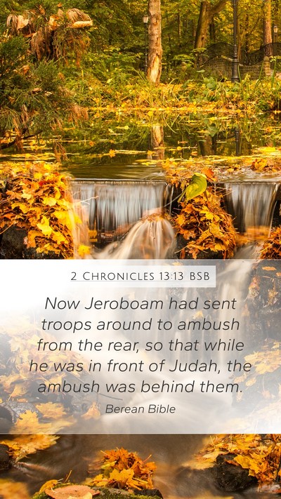 2 Chronicles 13:13 BSB Bible Verse Image