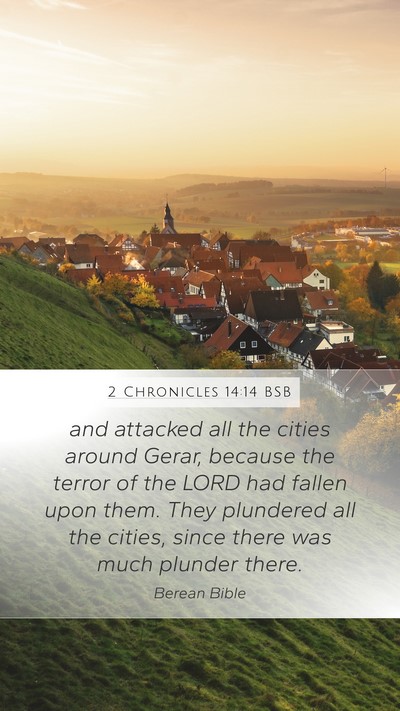 2 Chronicles 14:14 BSB Bible Verse Image